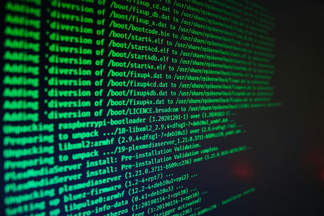 Codi i ordres en una pantalla de terminal